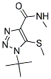 1-TERT-BUTYL-N-METHYL-5-(METHYLTHIO)-1H-1,2,3-TRIAZOLE-4-CARBOXAMIDE Struktur