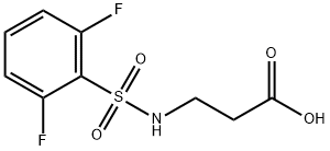 BETA-ALANINE, N-[(2,6-DIFLUOROPHENYL)SULFONYL]- Struktur