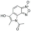 8-ACETYL-6-HYDROXY-7-METHYLPYRROLO[2,3-E]BENZOFURAAZAN-3-OXIDE Struktur