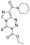 ETHYL 8-(PIPERIDIN-1-YLCARBONYL)-4-THIOXOIMIDAZO[5,1-D][1,2,3,5]TETRAZINE-3(4H)-CARBOXYLATE Struktur