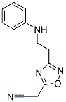 [3-(2-ANILINOETHYL)-1,2,4-OXADIAZOL-5-YL]ACETONITRILE Struktur