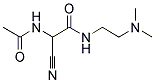 2-ACETYLAMINO-2-CYANO-N-(2-DIMETHYLAMINO-ETHYL)-ACETAMIDE Struktur