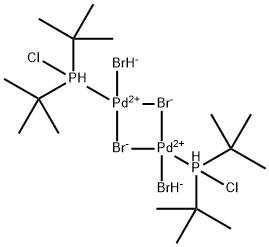 DIBROMO(CHLORODI-TERT-BUTYLPHOSPHINE)PALLADIUM (II) DIMER Struktur