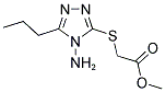 METHYL [(4-AMINO-5-PROPYL-4H-1,2,4-TRIAZOL-3-YL)SULFANYL]ACETATE Struktur