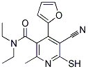 5-CYANO-N,N-DIETHYL-4-(2-FURYL)-6-MERCAPTO-2-METHYLNICOTINAMIDE Struktur