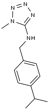 N-(4-ISOPROPYLBENZYL)-1-METHYL-1H-TETRAZOL-5-AMINE Struktur