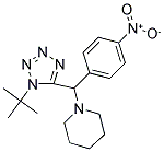 1-[(1-TERT-BUTYL-1H-TETRAZOL-5-YL)(4-NITROPHENYL)METHYL]PIPERIDINE Struktur