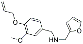 1-(4-(ALLYLOXY)-3-METHOXYPHENYL)-N-(2-FURYLMETHYL)METHANAMINE Struktur