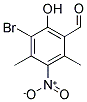 3-BROMO-2-HYDROXY-4,6-DIMETHYL-5-NITRO-BENZALDEHYDE Struktur