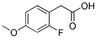 2-FLUORO-4-METHOXYPHENYLACETIC ACID Struktur