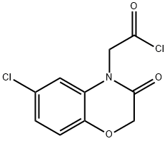 (6-CHLORO-3-OXO-2,3-DIHYDRO-BENZO[1,4]OXAZIN-4-YL)-ACETYL CHLORIDE Struktur