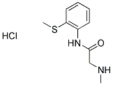 2-(METHYLAMINO)-N-[2-(METHYLTHIO)PHENYL]ACETAMIDE HYDROCHLORIDE Struktur