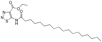 ETHYL 5-STEARAMIDO-1,2,3-THIADIAZOLE-4-CARBOXYLATE Struktur