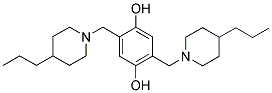 2,5-BIS-(4-PROPYL-PIPERIDIN-1-YLMETHYL)-BENZENE-1,4-DIOL Struktur