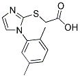 [[1-(2,5-DIMETHYLPHENYL)-1H-IMIDAZOL-2-YL]THIO]ACETIC ACID Struktur