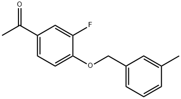 1-(3-FLUORO-4-[(3-METHYLBENZYL)OXY]PHENYL)-1-ETHANONE Struktur