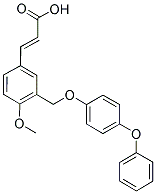 (2E)-3-(4-METHOXY-3-[(4-PHENOXYPHENOXY)METHYL]PHENYL)-2-PROPENOIC ACID Struktur