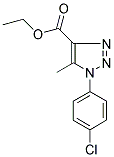 ETHYL 1-(4-CHLOROPHENYL)-5-METHYL-1H-1,2,3-TRIAZOLE-4-CARBOXYLATE Struktur