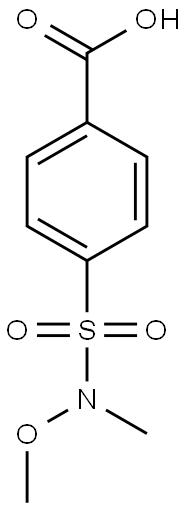 4-[[METHOXY(METHYL)AMINO]SULFONYL]BENZOIC ACID Struktur