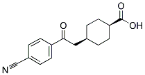 CIS-4-[2-(4-CYANOPHENYL)-2-OXOETHYL]CYCLOHEXANE-1-CARBOXYLIC ACID Struktur