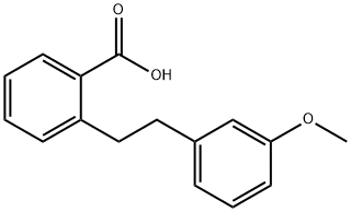 2-[2-(3-METHOXYPHENYL)ETHYL]BENZOIC ACID Struktur