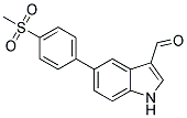 5-[4-(METHYLSULFONYL)PHENYL]-1H-INDOLE-3-CARBALDEHYDE Struktur