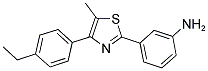 3-[4-(4-ETHYL-PHENYL)-5-METHYL-THIAZOL-2-YL]-PHENYLAMINE Struktur