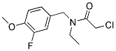 2-CHLORO-N-ETHYL-N-(3-FLUORO-4-METHOXYBENZYL)ACETAMIDE Struktur