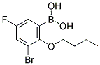 3-BROMO-2-BUTOXY-5-FLUOROPHENYLBORONIC ACID Struktur