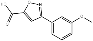 3-(3-METHOXY-PHENYL)-ISOXAZOLE-5-CARBOXYLIC ACID Struktur