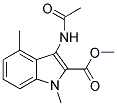 3-ACETYLAMINO-1,4-DIMETHYL-1H-INDOLE-2-CARBOXYLIC ACID METHYL ESTER Struktur