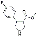 4-(4-FLUORO-PHENYL)-PYRROLIDINE-3-CARBOXYLIC ACID METHYL ESTER Struktur