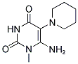 6-AMINO-1-METHYL-5-PIPERIDIN-1-YLPYRIMIDINE-2,4(1H,3H)-DIONE Struktur