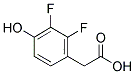 2,3-DIFLUORO-4-HYDROXY-BENZOACETIC ACID Struktur