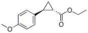 TRANS-ETHYL-2-(4'-METHOXYPHENYL)-1-CYCLOPROPANECARBOXYLATE Struktur