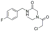 2-CHLORO-N-ETHYL-N-[2-[(4-FLUOROBENZYL)AMINO]-2-OXOETHYL]ACETAMIDE Struktur