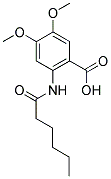 2-(HEXANOYLAMINO)-4,5-DIMETHOXYBENZOIC ACID Struktur