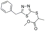 METHYL 2-[(5-BENZYL-1,3,4-THIADIAZOL-2-YL)SULFANYL]PROPANOATE Struktur