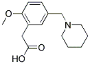 [2-METHOXY-5-(PIPERIDIN-1-YLMETHYL)PHENYL]ACETIC ACID Struktur