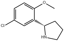 (S)-2-(5-CHLORO-2-METHOXYPHENYL)PYRROLIDINE Struktur