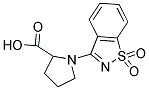 1-(1,1-DIOXIDO-1,2-BENZISOTHIAZOL-3-YL)PYRROLIDINE-2-CARBOXYLIC ACID Struktur