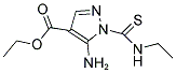 ETHYL 5-AMINO-1-[(ETHYLAMINO)CARBONOTHIOYL]-1H-PYRAZOLE-4-CARBOXYLATE Struktur