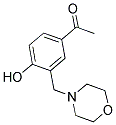 1-[4-HYDROXY-3-(MORPHOLIN-4-YLMETHYL)PHENYL]ETHANONE Struktur