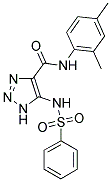 N-(2,4-DIMETHYLPHENYL)-5-[(PHENYLSULFONYL)AMINO]-1H-1,2,3-TRIAZOLE-4-CARBOXAMIDE Struktur