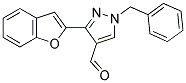 3-(1-BENZOFURAN-2-YL)-1-BENZYL-1H-PYRAZOLE-4-CARBALDEHYDE Struktur