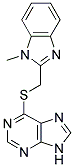 6-(1-METHYL-1H-BENZOIMIDAZOL-2-YLMETHYLSULFANYL)-9H-PURINE Struktur