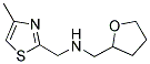 (4-METHYL-THIAZOL-2-YLMETHYL)-(TETRAHYDRO-FURAN-2-YLMETHYL)-AMINE Struktur