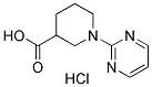 1-(PYRIMIDIN-2-YL)PIPERIDINE-3-CARBOXYLIC ACID HYDROCHLORIDE Struktur