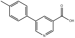 5-(4-METHYLPHENYL)NICOTINIC ACID Struktur