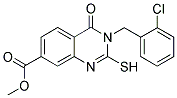 METHYL 3-(2-CHLOROBENZYL)-2-MERCAPTO-4-OXO-3,4-DIHYDROQUINAZOLINE-7-CARBOXYLATE Struktur